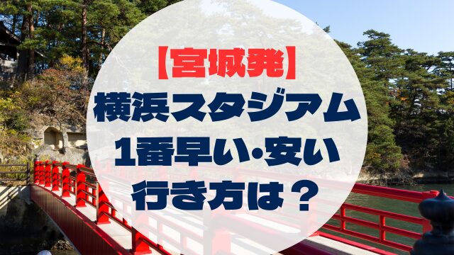 横浜DeNA横浜ベイスターズ　ディーエヌエー　横浜スタジアム　ハマスタ　行き方　アクセス　早い　安い　宮城県発　仙台から